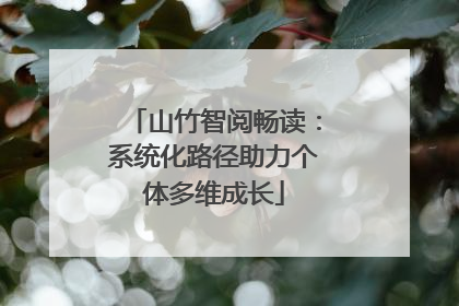 山竹智阅畅读：系统化路径助力个体多维成长