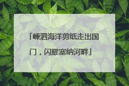 嵊泗海洋剪纸走出国门，闪耀塞纳河畔