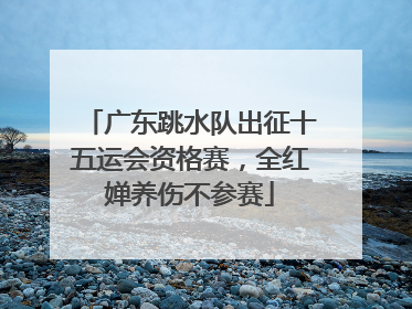 广东跳水队出征十五运会资格赛，全红婵养伤不参赛