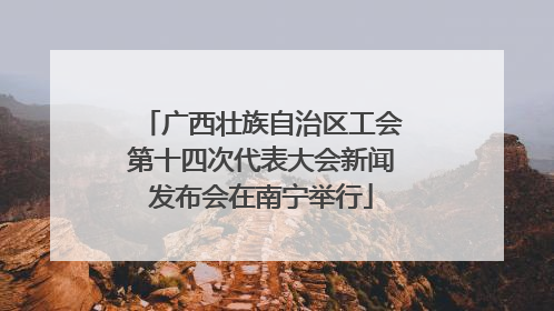 广西壮族自治区工会第十四次代表大会新闻发布会在南宁举行