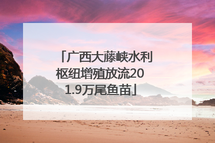 广西大藤峡水利枢纽增殖放流201.9万尾鱼苗