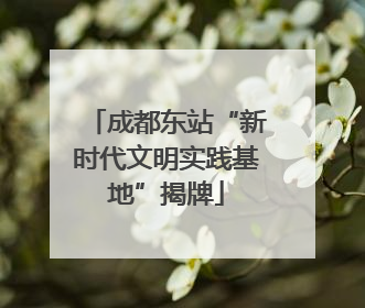 成都东站“新时代文明实践基地”揭牌