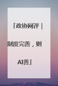 政协网评｜制度完善，则AI善