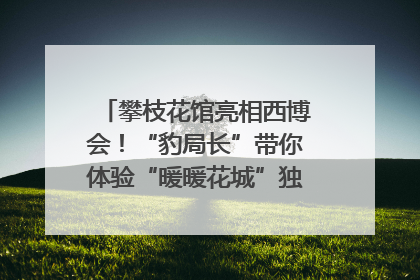 攀枝花馆亮相西博会！“豹局长”带你体验“暖暖花城”独特魅力｜西博视界