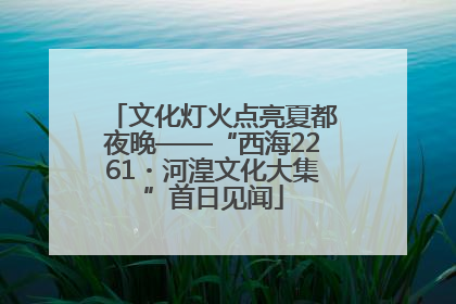 文化灯火点亮夏都夜晚——“西海2261・河湟文化大集”首日见闻