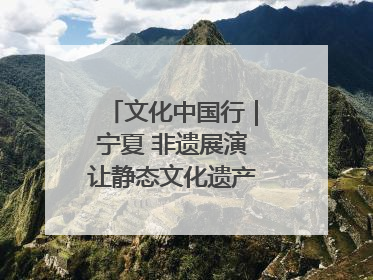文化中国行｜宁夏 非遗展演让静态文化遗产“活”起来