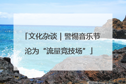 文化杂谈｜警惕音乐节沦为“流量竞技场”