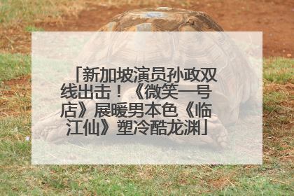 新加坡演员孙政双线出击！《微笑一号店》展暖男本色《临江仙》塑冷酷龙渊