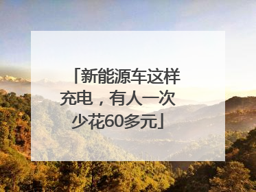 新能源车这样充电，有人一次少花60多元