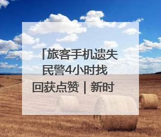 旅客手机遗失 民警4小时找回获点赞｜新时代新雷锋