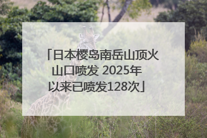 日本樱岛南岳山顶火山口喷发 2025年以来已喷发128次
