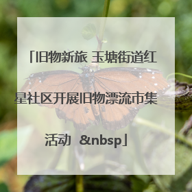旧物新旅 玉塘街道红星社区开展旧物漂流市集活动   