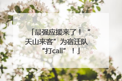最强应援来了！“天山来客”为宿迁队“打call”！