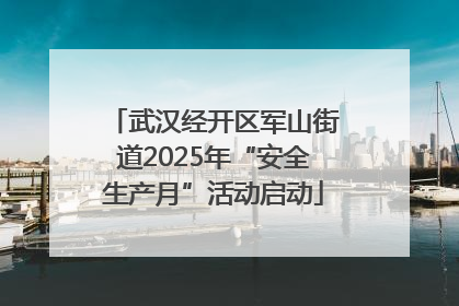 武汉经开区军山街道2025年“安全生产月”活动启动