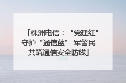 株洲电信：“党建红”守护“通信蓝” 军警民共筑通信安全防线