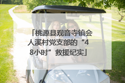 桃源县观音寺镇会人溪村党支部的“48小时”救援纪实