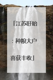 江苏盱眙：种粮大户喜获丰收