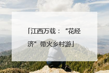 江西万载：“花经济”带火乡村游