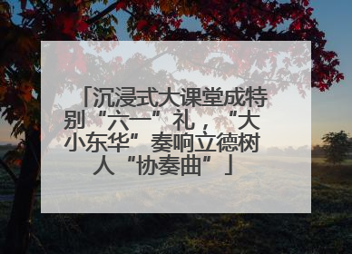 沉浸式大课堂成特别“六一”礼，“大小东华”奏响立德树人“协奏曲”