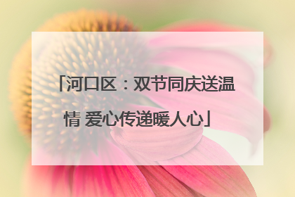 河口区：双节同庆送温情 爱心传递暖人心