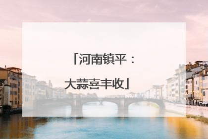 河南镇平：大蒜喜丰收
