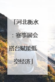 河北衡水：赛事展会搭台赋能低空经济