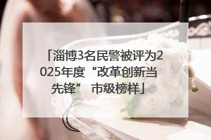 淄博3名民警被评为2025年度“改革创新当先锋” 市级榜样