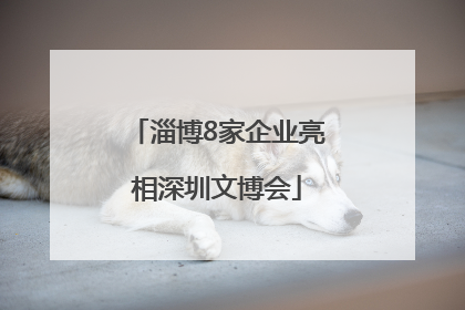 淄博8家企业亮相深圳文博会
