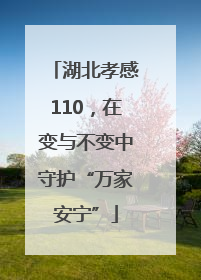 湖北孝感110，在变与不变中守护“万家安宁”