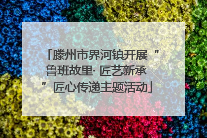 滕州市界河镇开展“鲁班故里· 匠艺新承”匠心传递主题活动