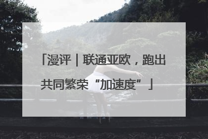 漫评｜联通亚欧，跑出共同繁荣“加速度”
