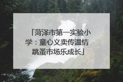 菏泽市第一实验小学：童心义卖传温情 跳蚤市场乐成长