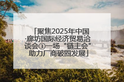 聚焦2025年中国·廊坊国际经济贸易洽谈会③一场“链主会” 助力厂商破圈发展