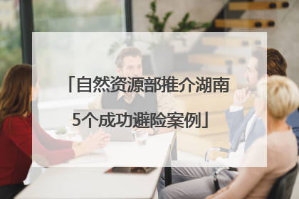 自然资源部推介湖南5个成功避险案例