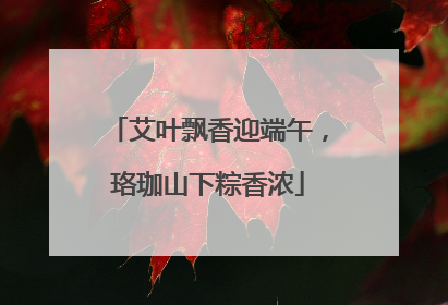 艾叶飘香迎端午，珞珈山下粽香浓