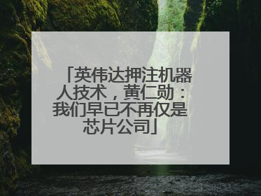 英伟达押注机器人技术，黄仁勋：我们早已不再仅是芯片公司