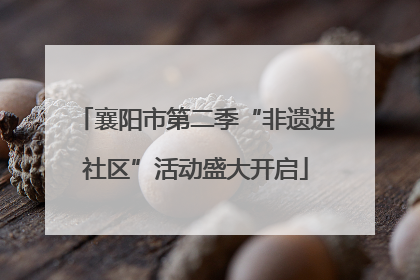 襄阳市第二季“非遗进社区”活动盛大开启