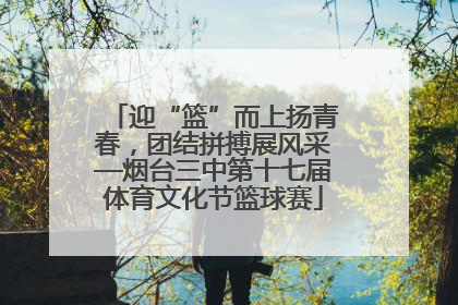 迎“篮”而上扬青春，团结拼搏展风采—烟台三中第十七届体育文化节篮球赛