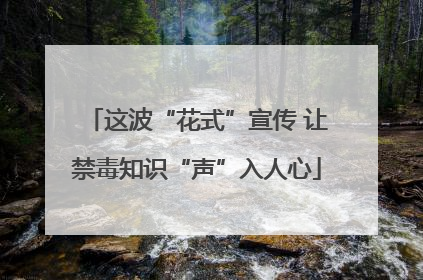 这波“花式”宣传 让禁毒知识“声”入人心