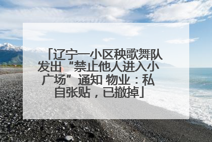 辽宁一小区秧歌舞队发出“禁止他人进入小广场”通知 物业：私自张贴，已撤掉