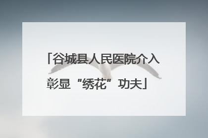谷城县人民医院介入彰显“绣花”功夫