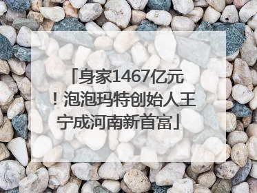 身家1467亿元！泡泡玛特创始人王宁成河南新首富