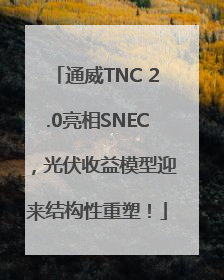 通威TNC 2.0亮相SNEC，光伏收益模型迎来结构性重塑！
