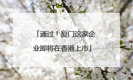 通过！厦门这家企业即将在香港上市