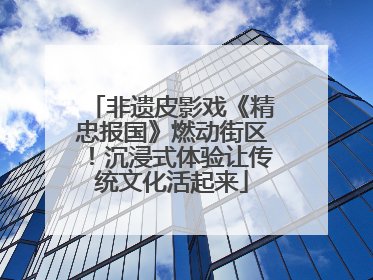 非遗皮影戏《精忠报国》燃动街区！沉浸式体验让传统文化活起来