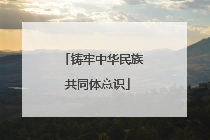 铸牢中华民族共同体意识
