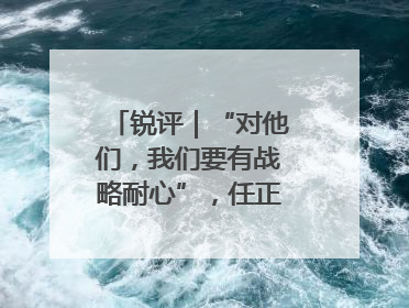 锐评｜“对他们，我们要有战略耐心”，任正非给谁提了醒