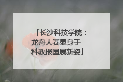 长沙科技学院：龙舟大赛显身手 科教报国展新姿