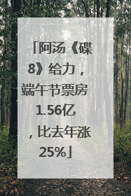 阿汤《碟8》给力，端午节票房1.56亿，比去年涨25%