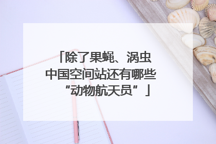 除了果蝇、涡虫 中国空间站还有哪些“动物航天员”